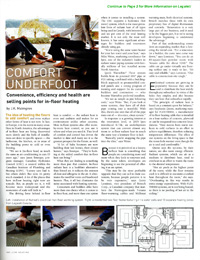Award Magazine - The Benefits of In-Floor Heating: Convenient, Efficient & Healthy with Legalett Air-Heated Radiant Floors