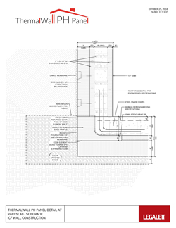 Technical Drawings for ThermalWall PH Panel - EPS Foam Insulation panels for ICF, Passive House and Net Zero Energy Designs - Legalett Canada